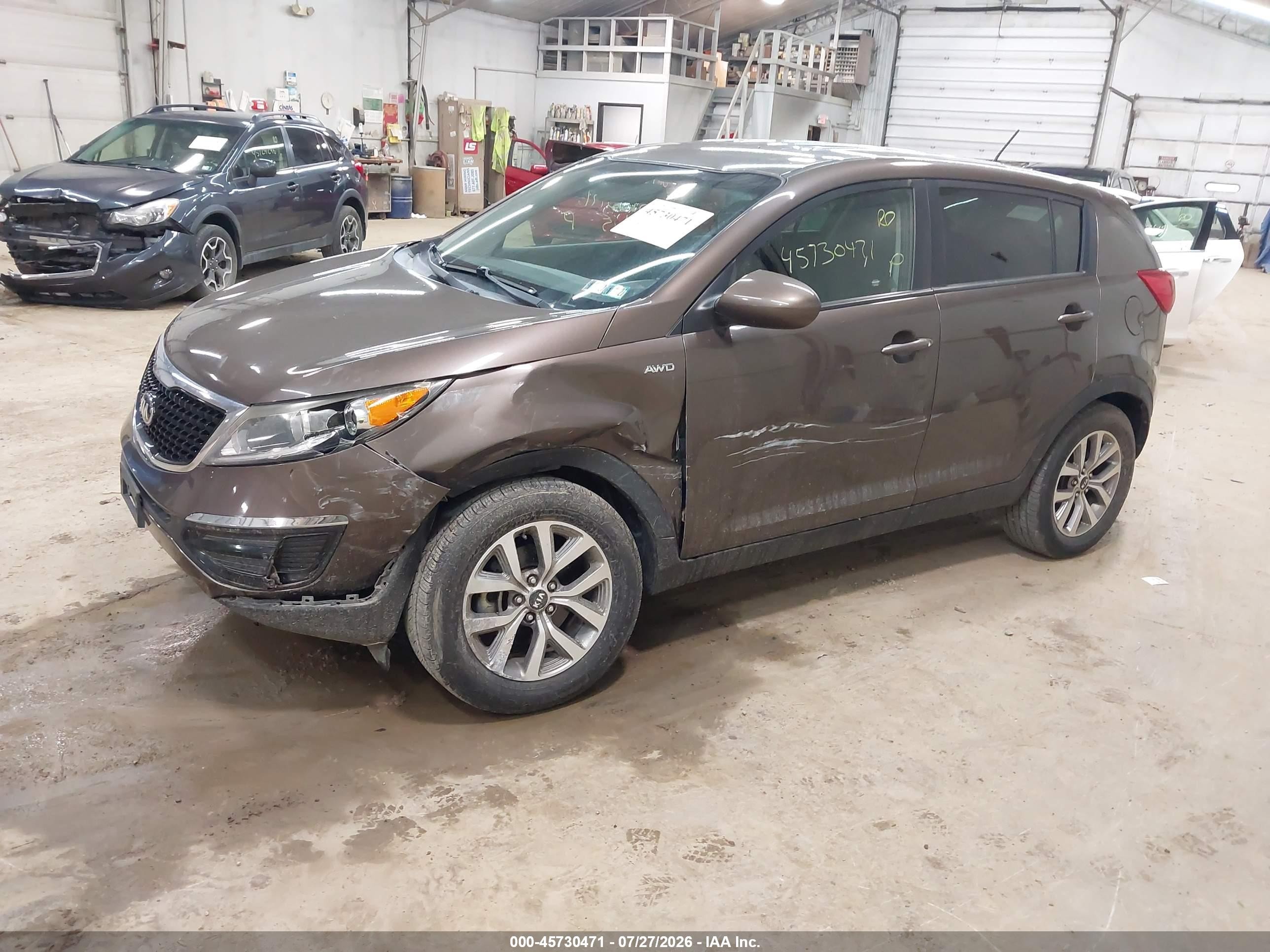 2015 Kia Sportage Lx Gold vin: KNDPBCAC1F7710947