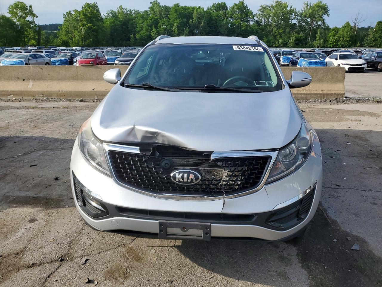 2015 Kia Sportage Lx Silver vin: KNDPBCAC1F7734097