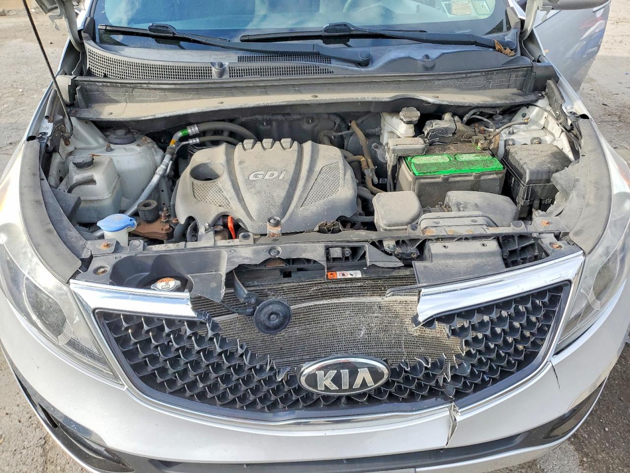 2015 Kia Sportage Lx Silver vin: KNDPBCAC1F7734097