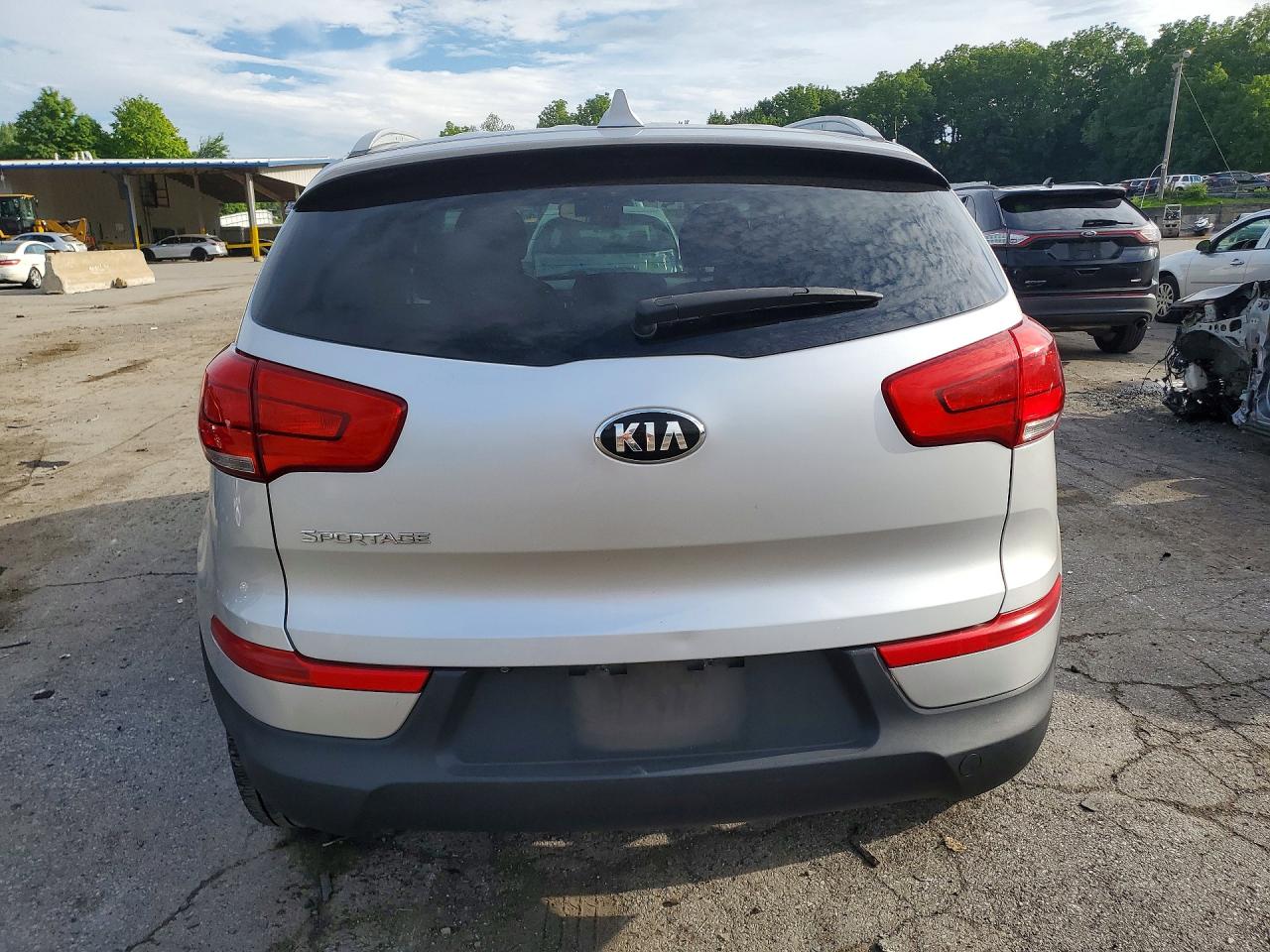 2015 Kia Sportage Lx Silver vin: KNDPBCAC1F7734097