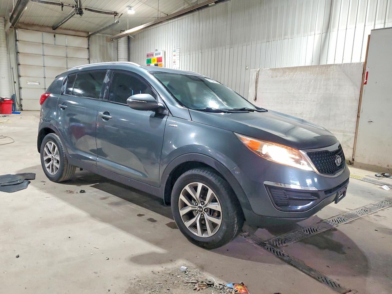 2015 Kia Sportage Lx Charcoal vin: KNDPBCAC1F7752177