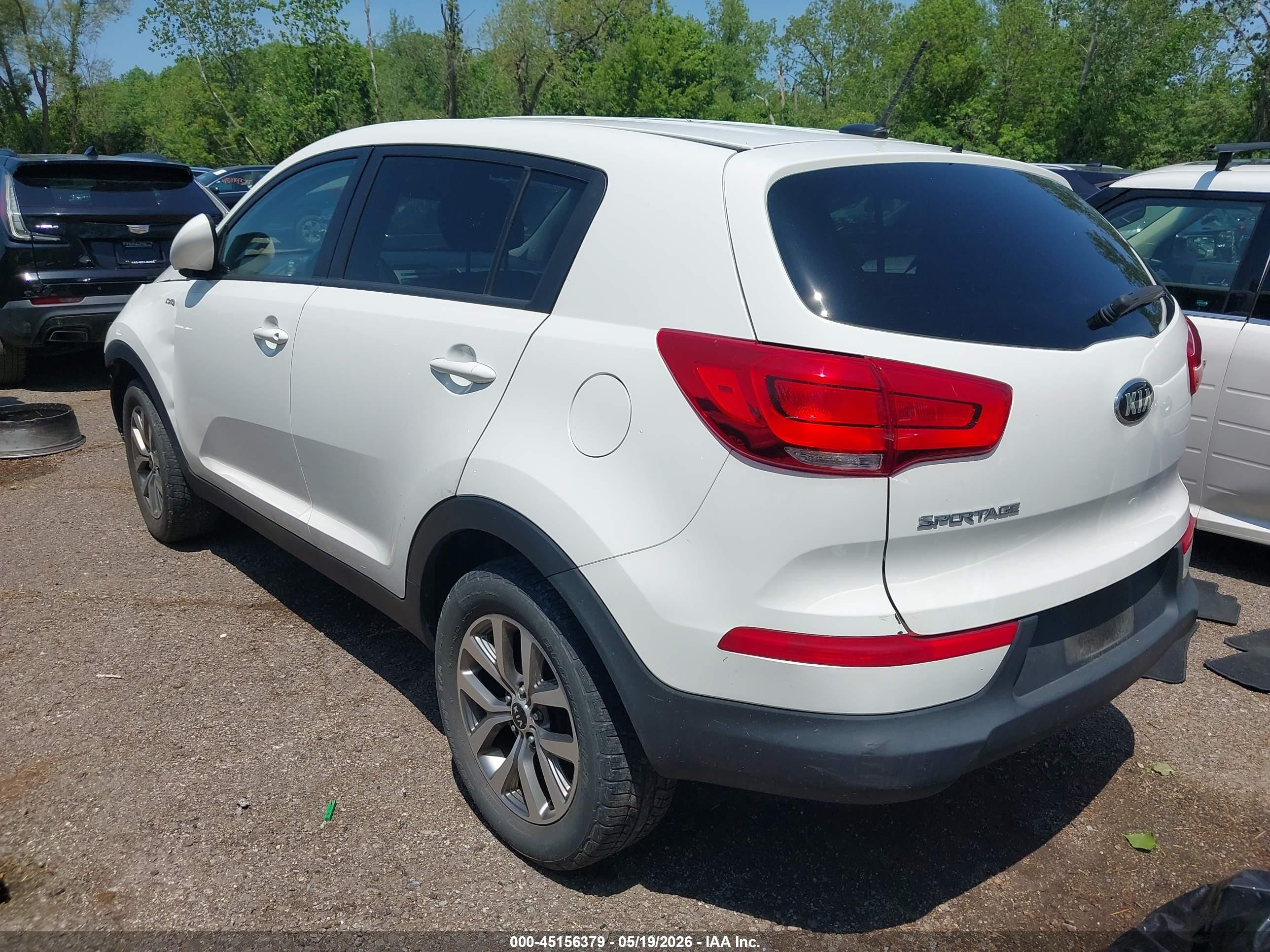 2015 Kia Sportage Lx Белый vin: KNDPBCAC1F7759078