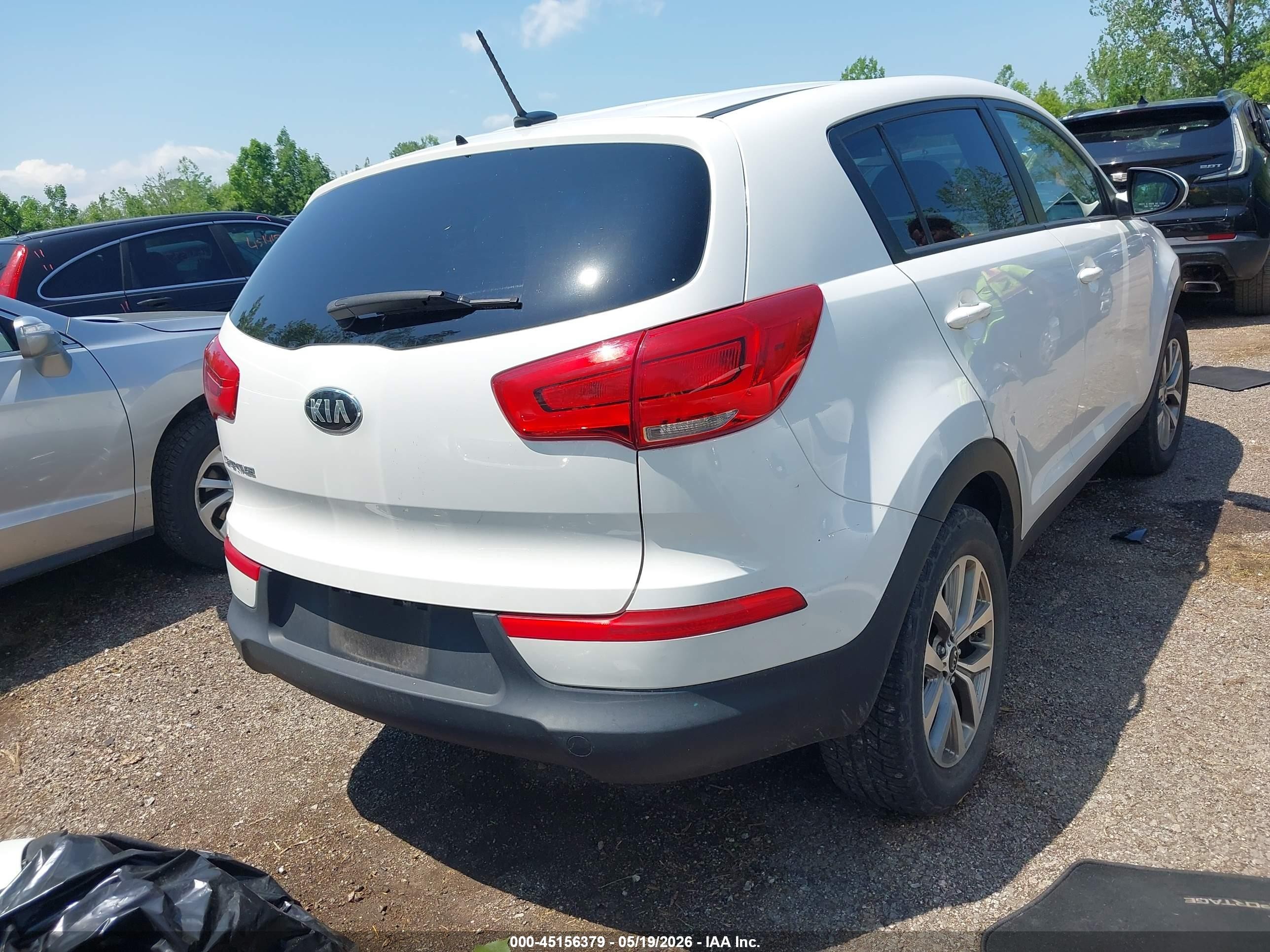 2015 Kia Sportage Lx Белый vin: KNDPBCAC1F7759078