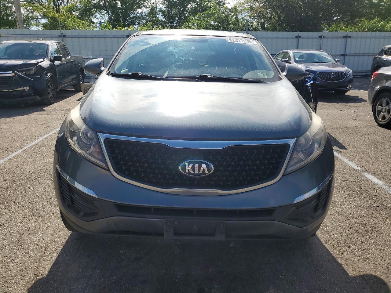 2015 Kia Sportage Lx Blue vin: KNDPBCAC1F7759307