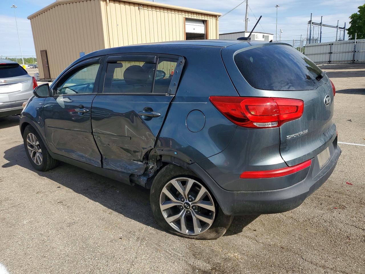 2015 Kia Sportage Lx Blue vin: KNDPBCAC1F7759307