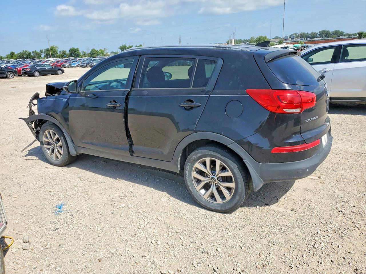 2014 Kia Sportage Lx Black vin: KNDPBCAC2E7579509