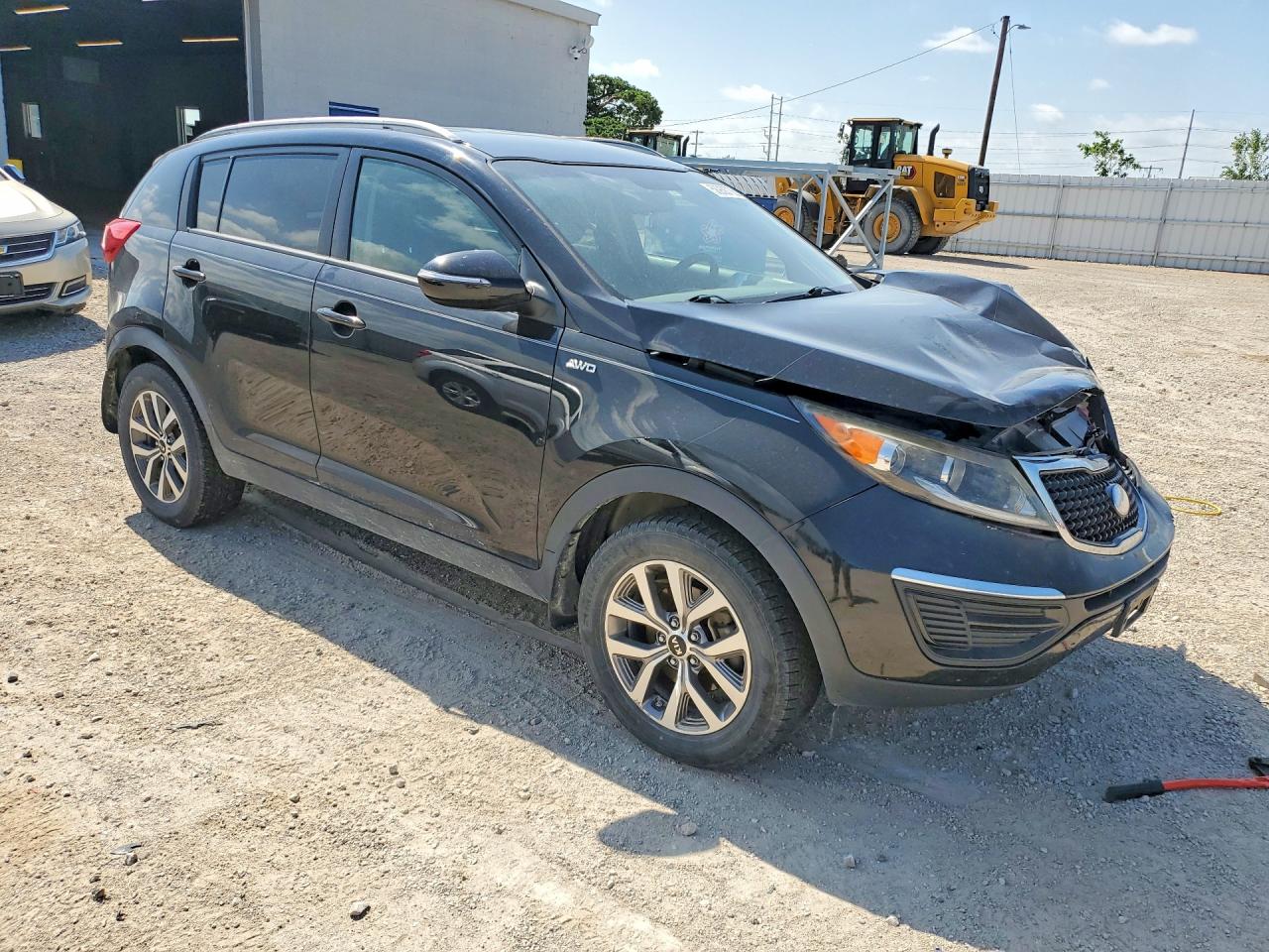 2014 Kia Sportage Lx Black vin: KNDPBCAC2E7579509