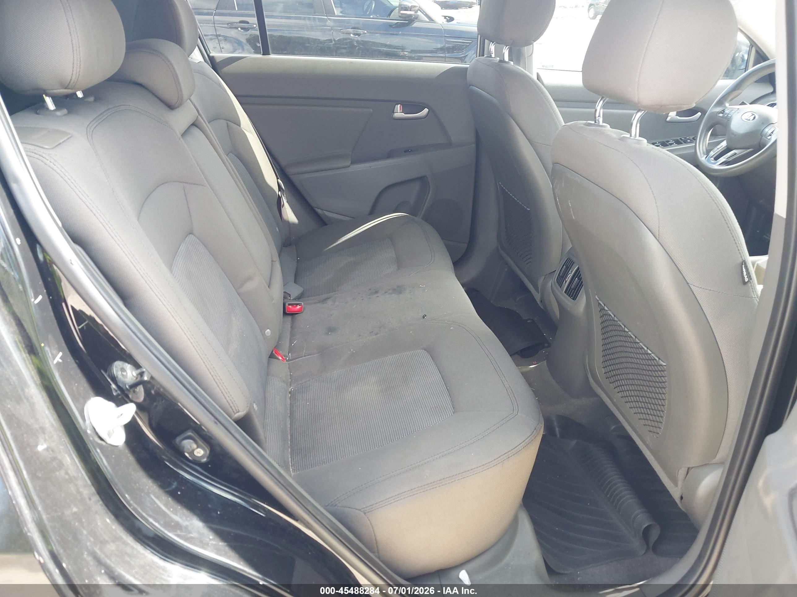 2014 Kia Sportage Lx Black vin: KNDPBCAC2E7585083