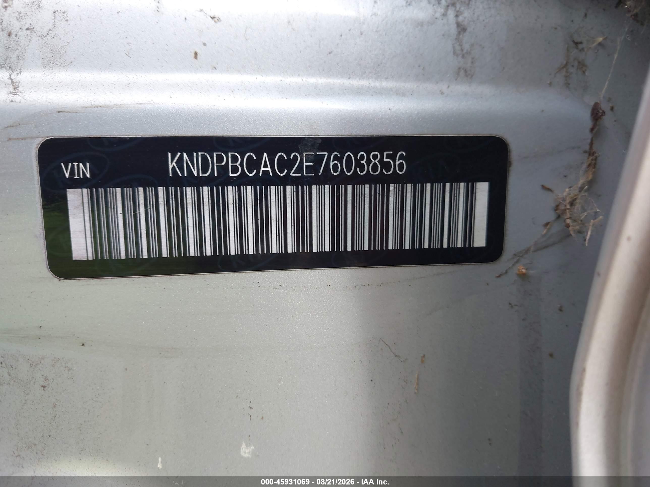 2014 Kia Sportage Lx Silver vin: KNDPBCAC2E7603856
