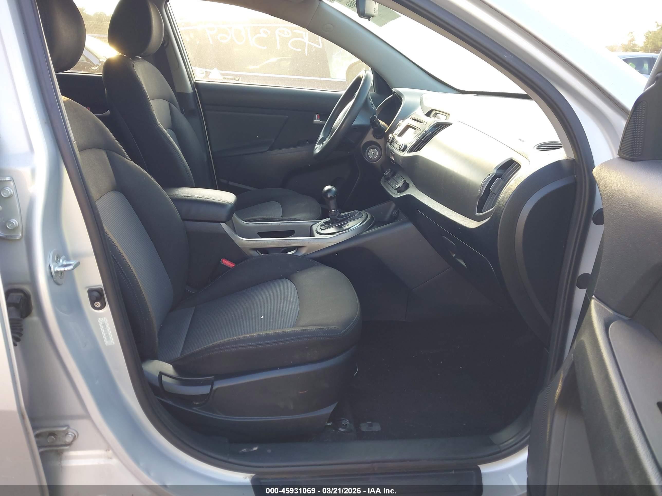 2014 Kia Sportage Lx Silver vin: KNDPBCAC2E7603856