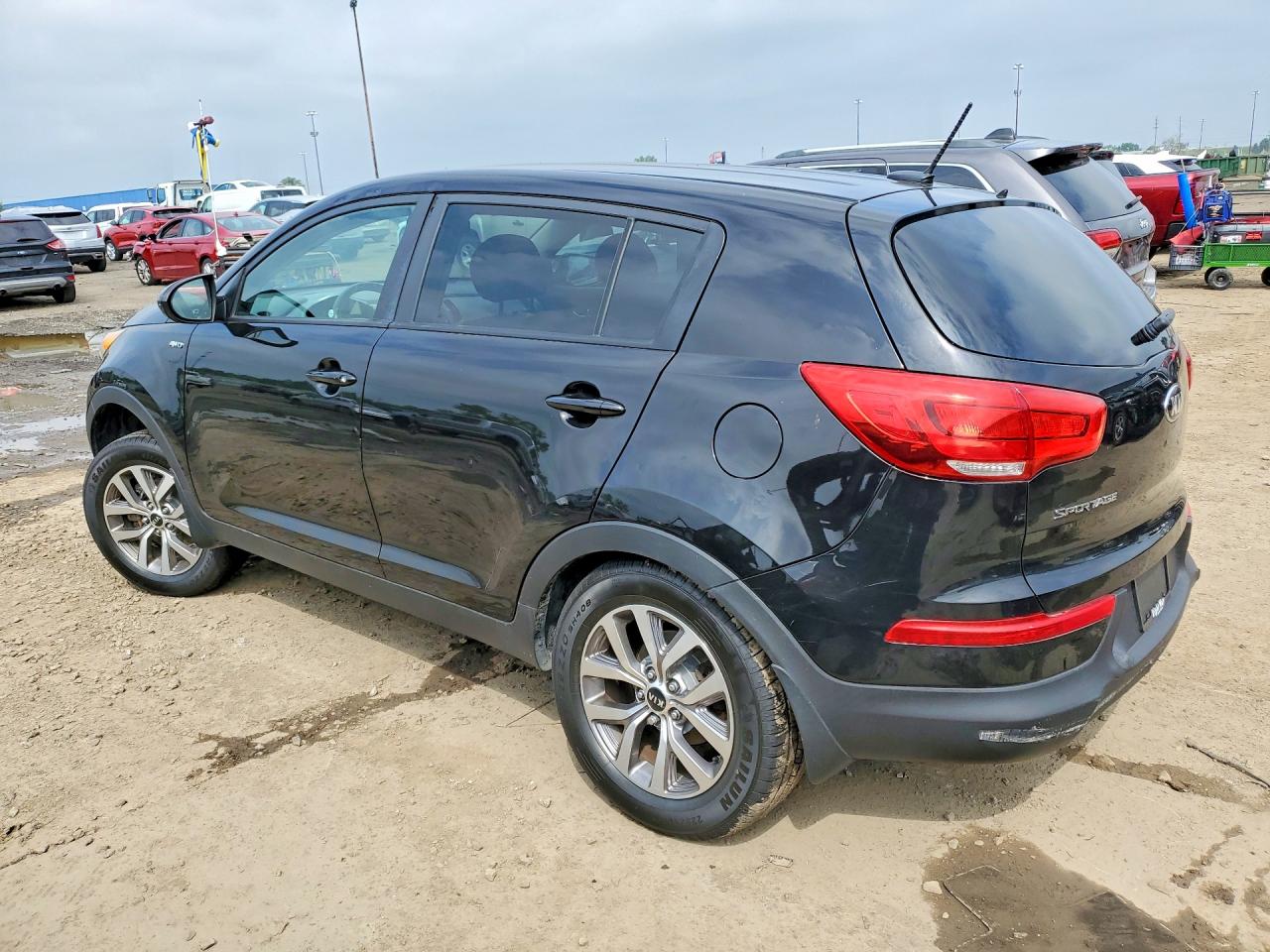 2015 Kia Sportage Lx Black vin: KNDPBCAC2F7760742