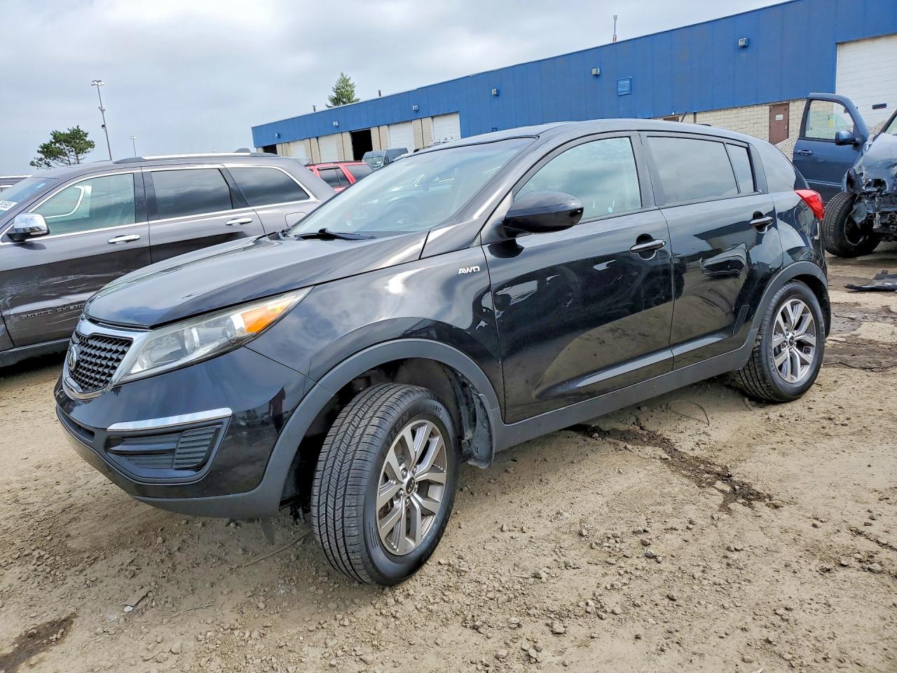 2015 Kia Sportage Lx Black vin: KNDPBCAC2F7760742