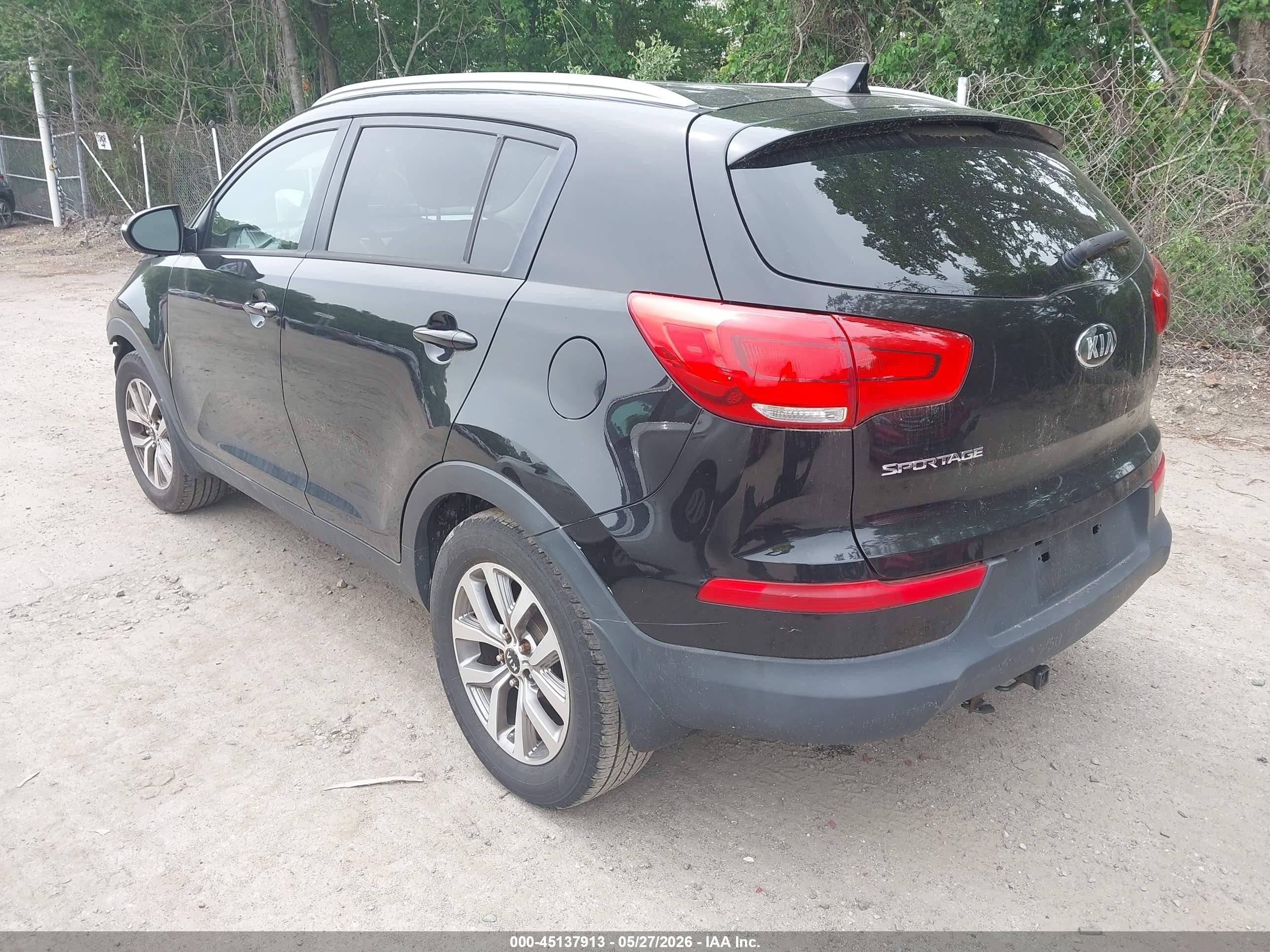 2015 Kia Sportage Lx Black vin: KNDPBCAC2F7790730