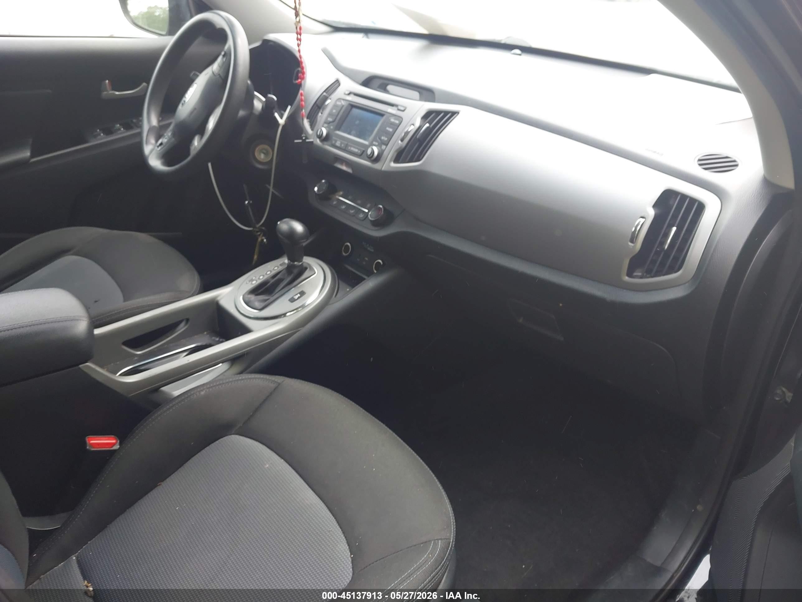 2015 Kia Sportage Lx Black vin: KNDPBCAC2F7790730