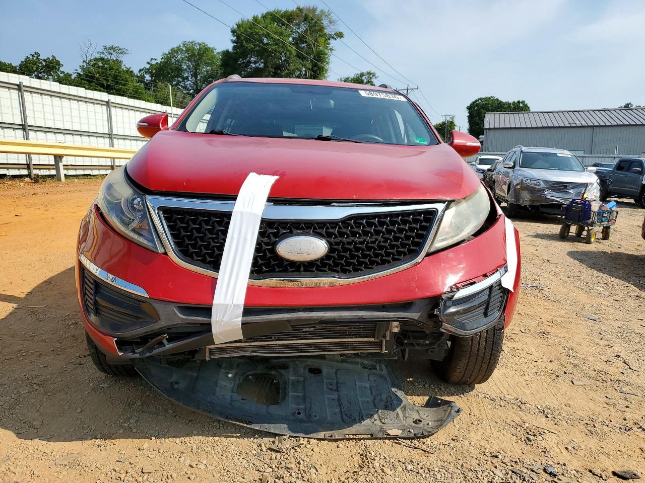 2014 Kia Sportage Lx Красный vin: KNDPBCAC3E7582189