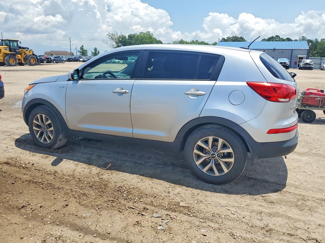 2014 Kia Sportage Lx Silver vin: KNDPBCAC3E7584623