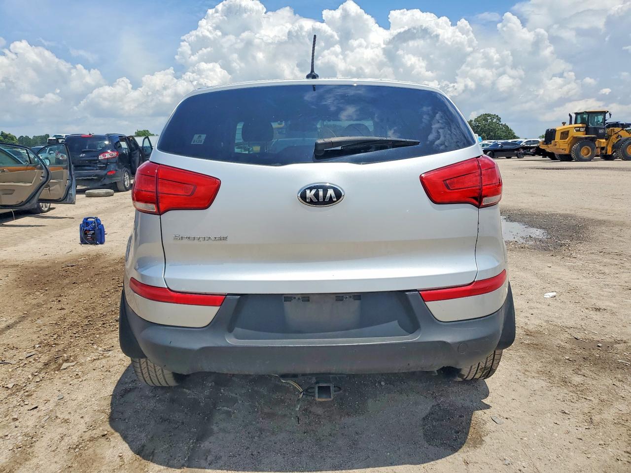 2014 Kia Sportage Lx Silver vin: KNDPBCAC3E7584623