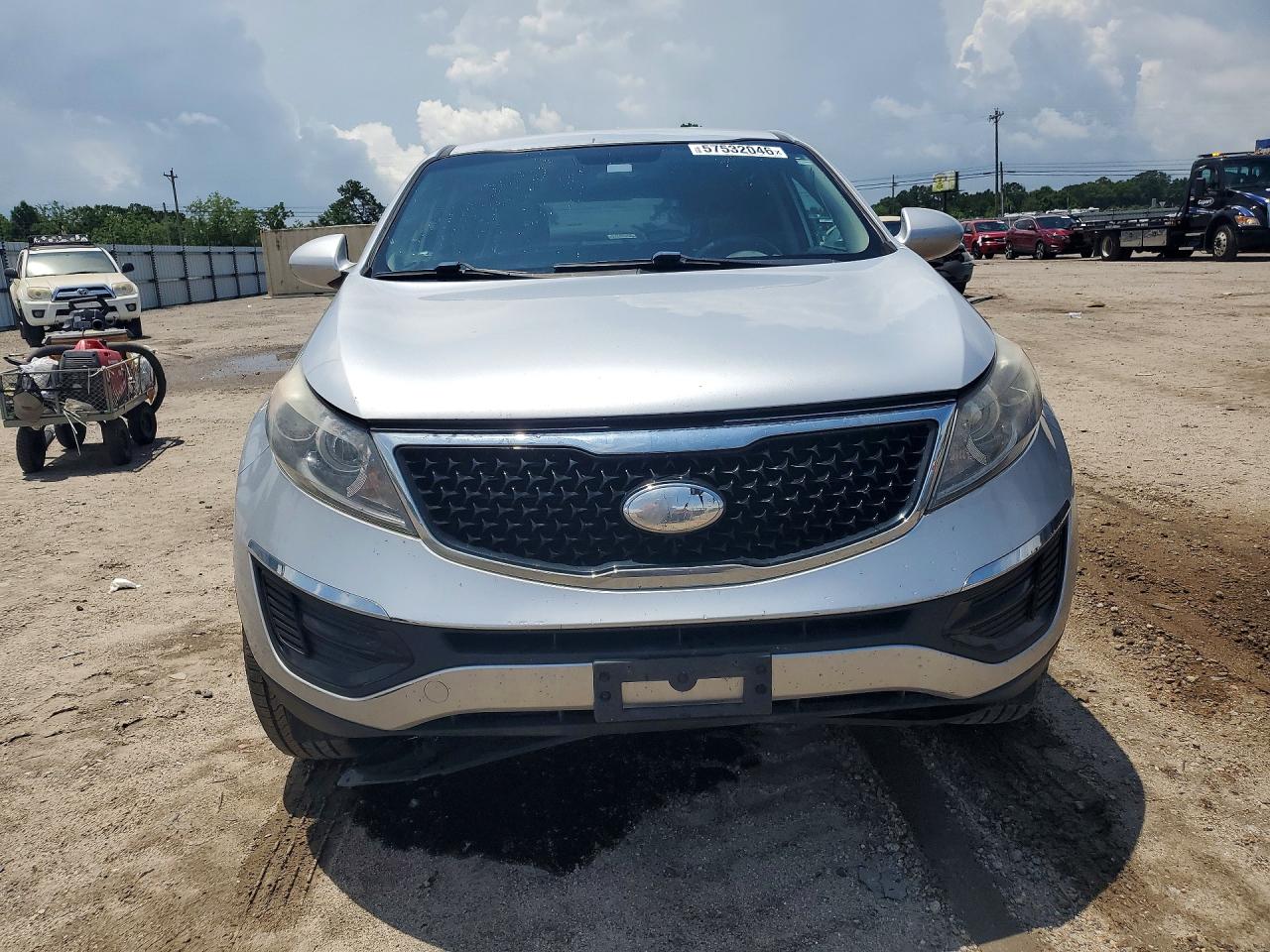 2014 Kia Sportage Lx Silver vin: KNDPBCAC3E7584623