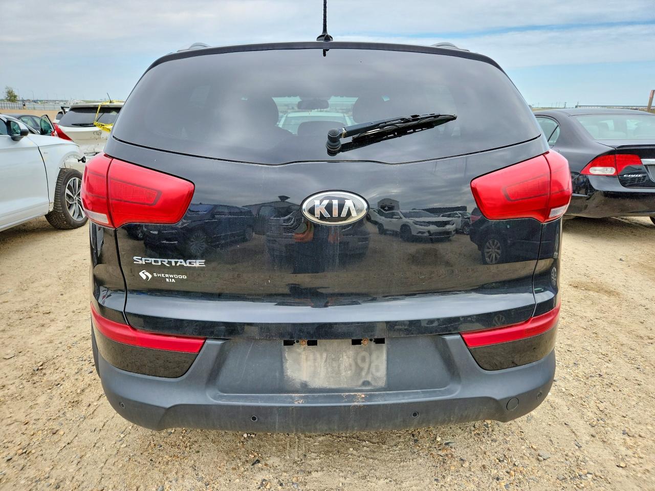 2014 Kia Sportage Lx Black vin: KNDPBCAC3E7630208