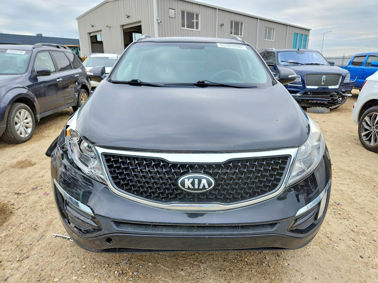 2014 Kia Sportage Lx Black vin: KNDPBCAC3E7630208
