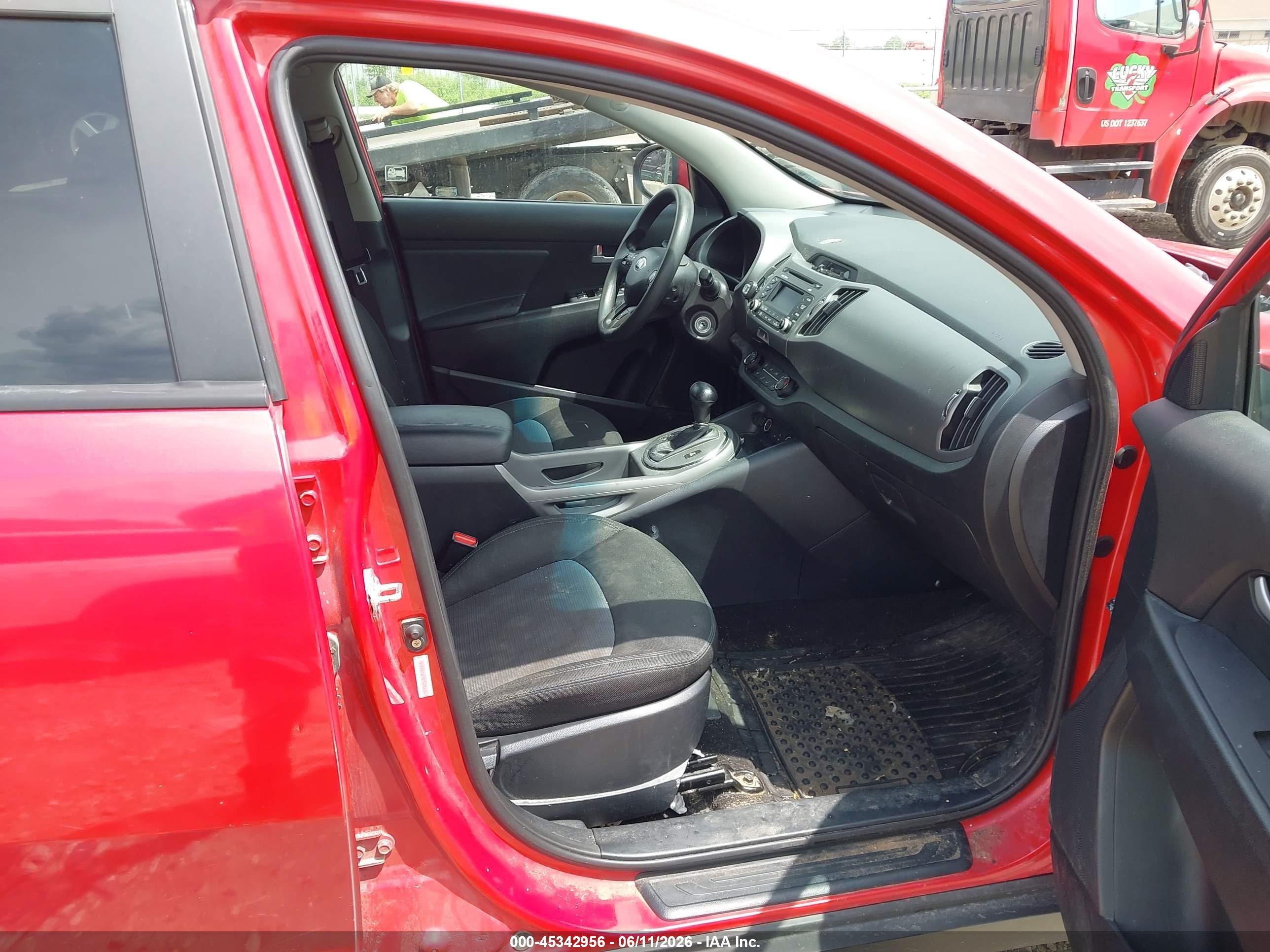 2015 Kia Sportage Lx Red vin: KNDPBCAC3F7675683