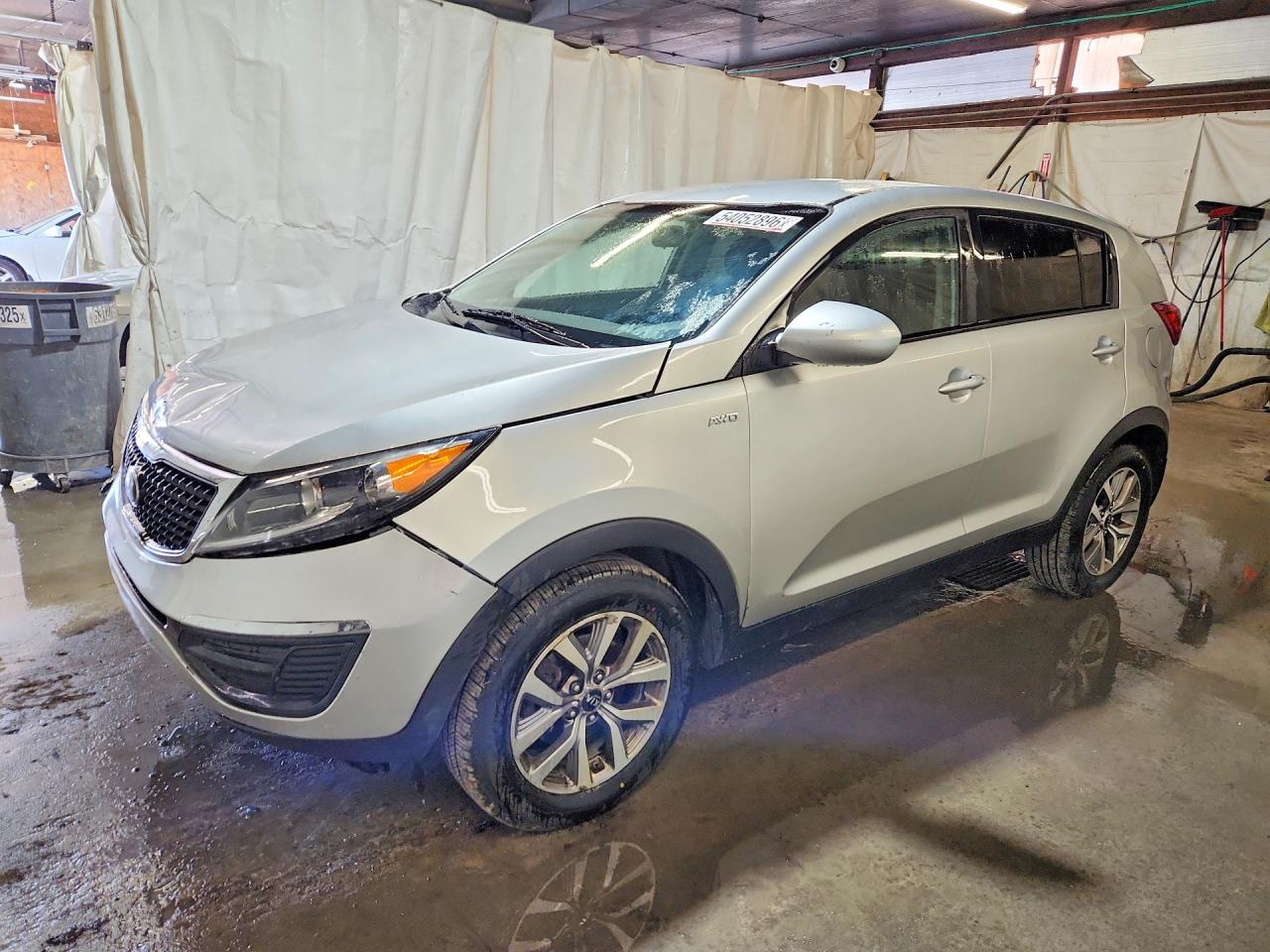 2015 Kia Sportage Lx Silver vin: KNDPBCAC3F7677658