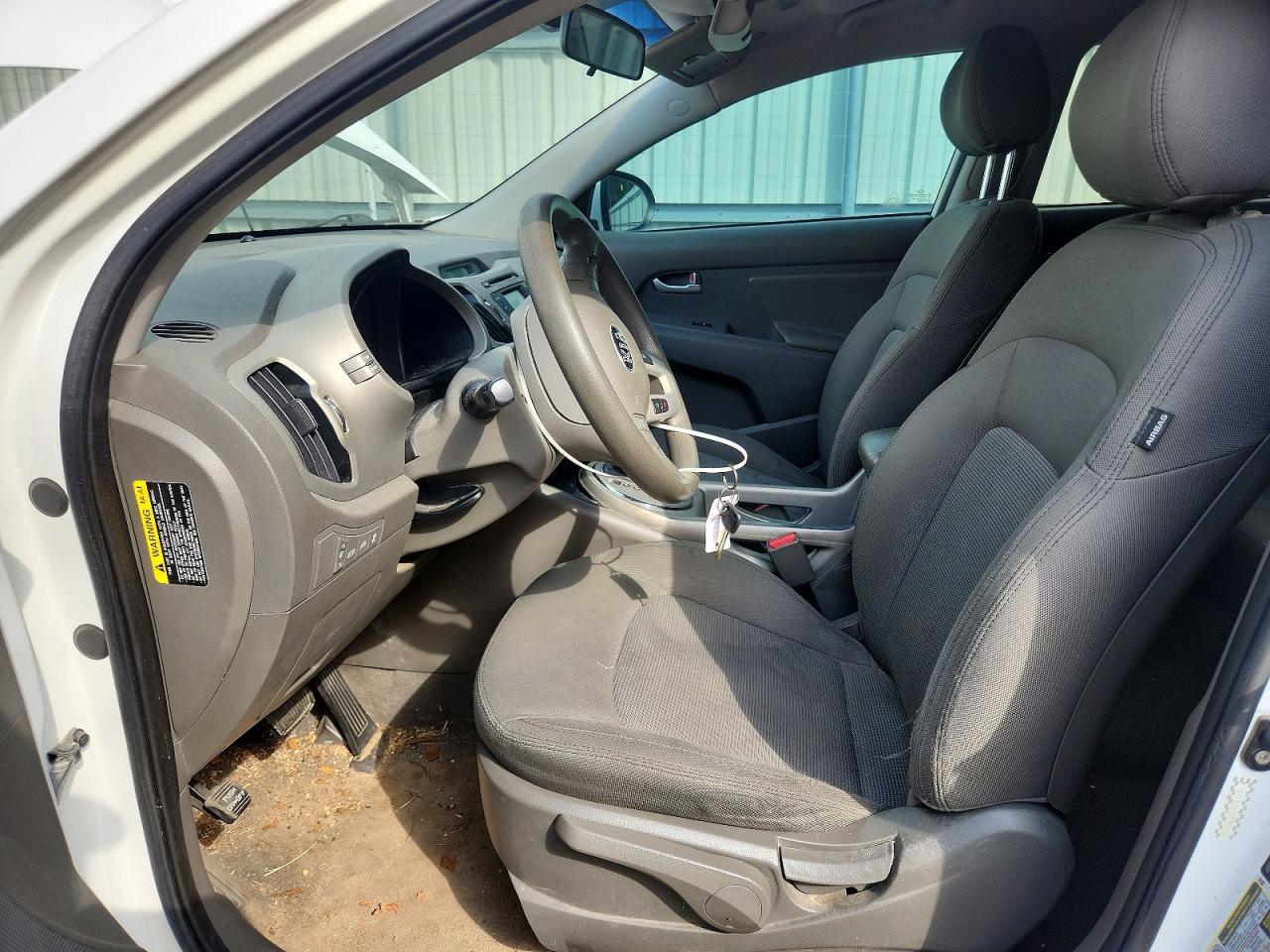 2015 Kia Sportage Lx White vin: KNDPBCAC3F7767750