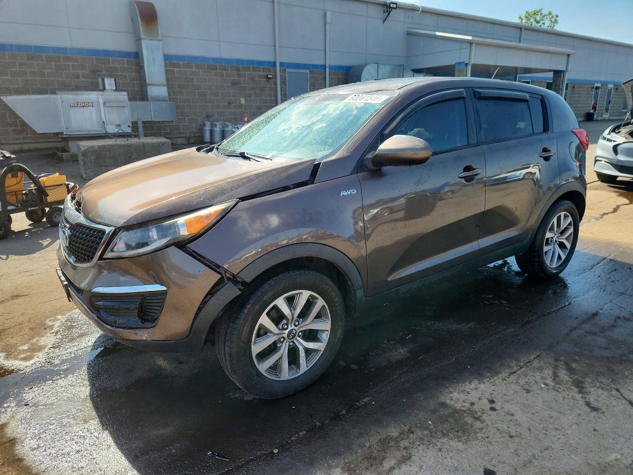 2015 Kia Sportage Lx Brown vin: KNDPBCAC3F7770325