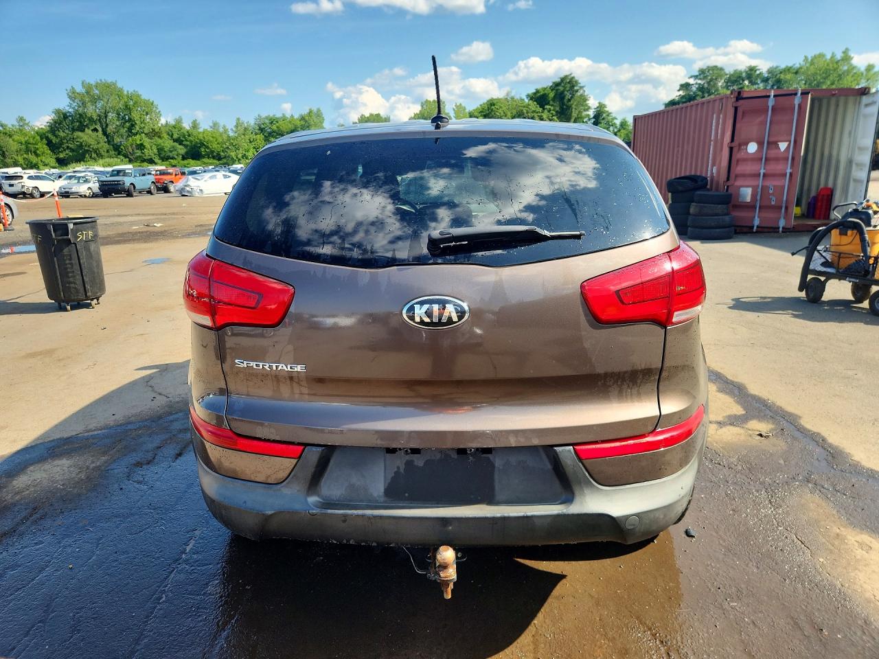 2015 Kia Sportage Lx Brown vin: KNDPBCAC3F7770325