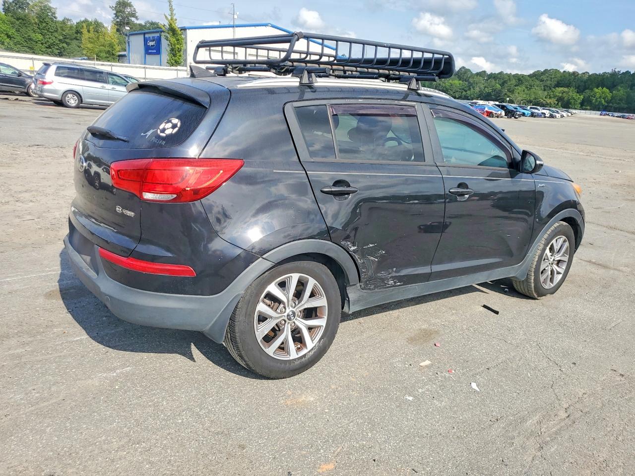 2015 Kia Sportage Lx Black vin: KNDPBCAC3F7773709