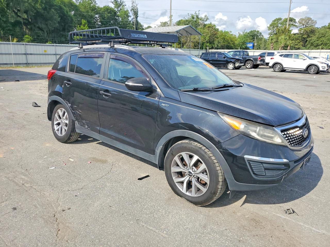2015 Kia Sportage Lx Black vin: KNDPBCAC3F7773709