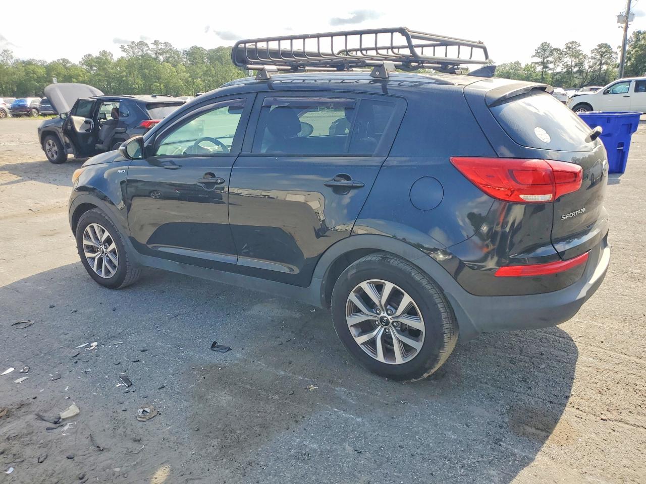 2015 Kia Sportage Lx Black vin: KNDPBCAC3F7773709