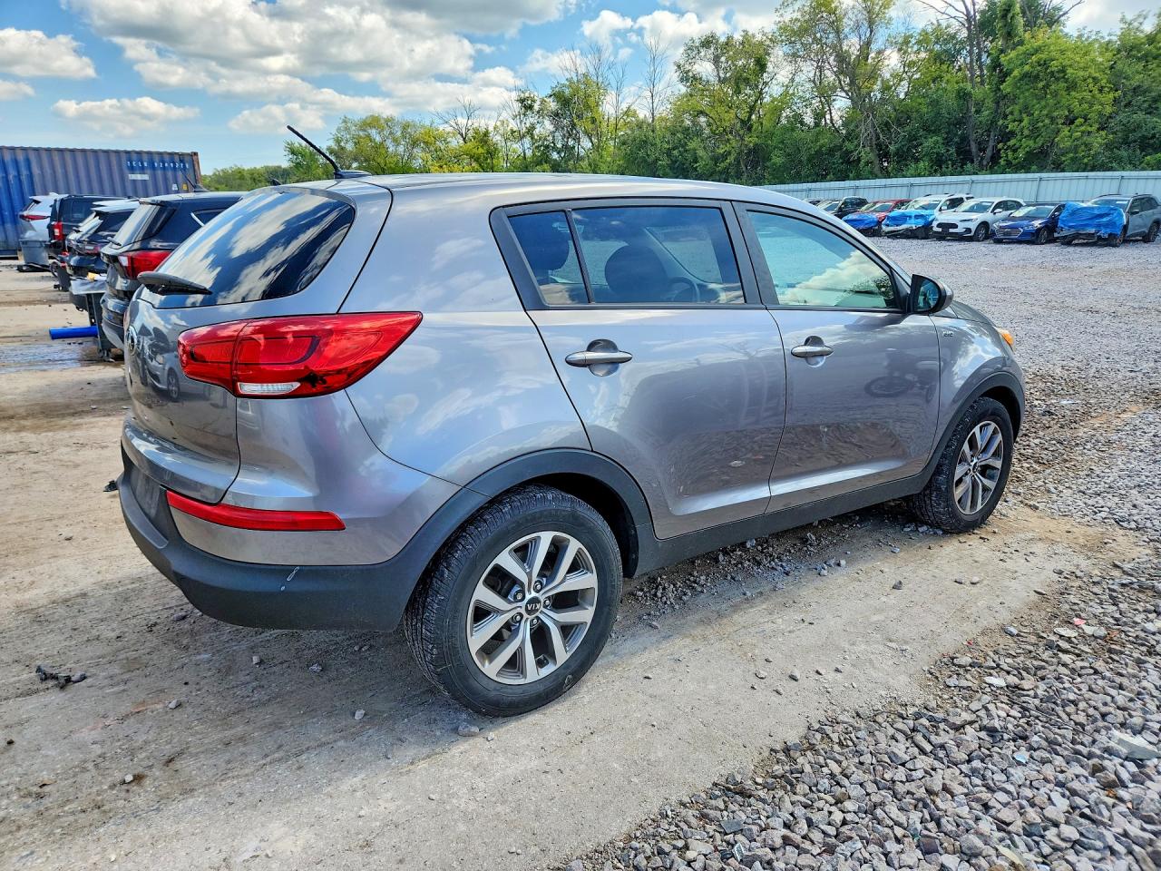 2015 Kia Sportage Lx Gray vin: KNDPBCAC3F7782412