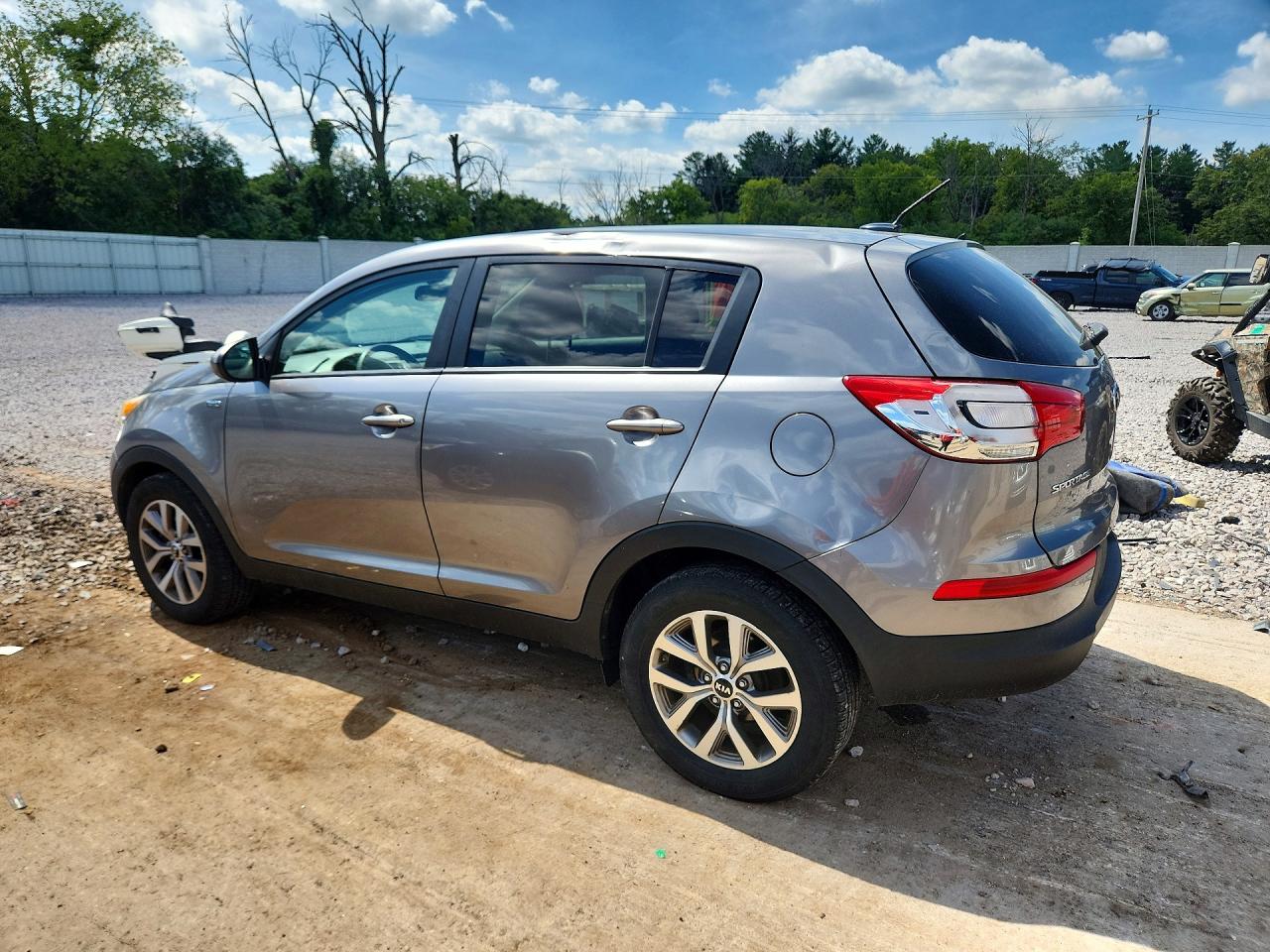 2015 Kia Sportage Lx Gray vin: KNDPBCAC3F7782412