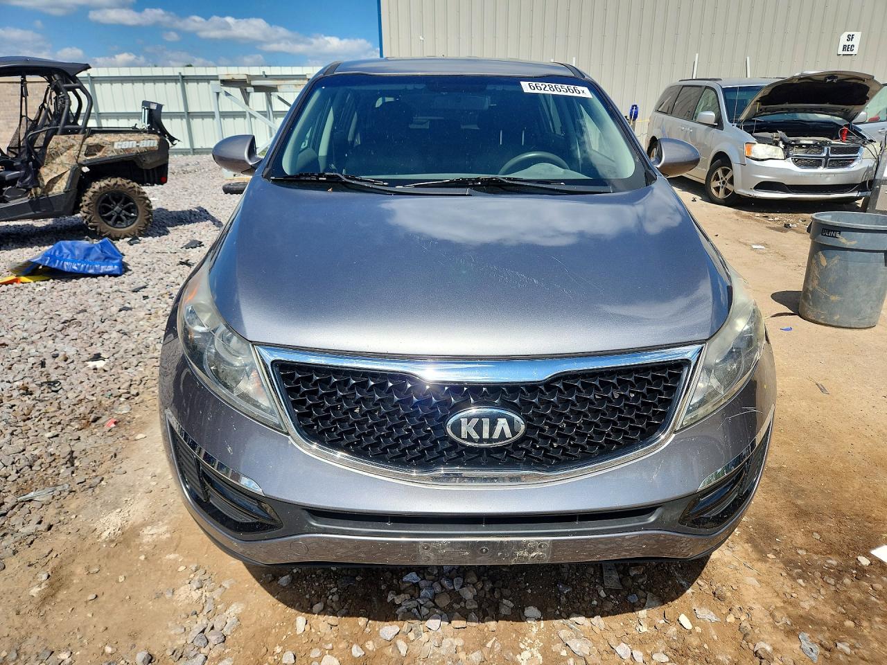 2015 Kia Sportage Lx Gray vin: KNDPBCAC3F7782412