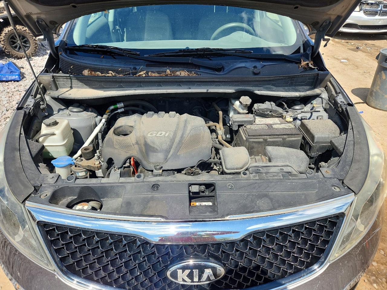 2015 Kia Sportage Lx Gray vin: KNDPBCAC3F7782412