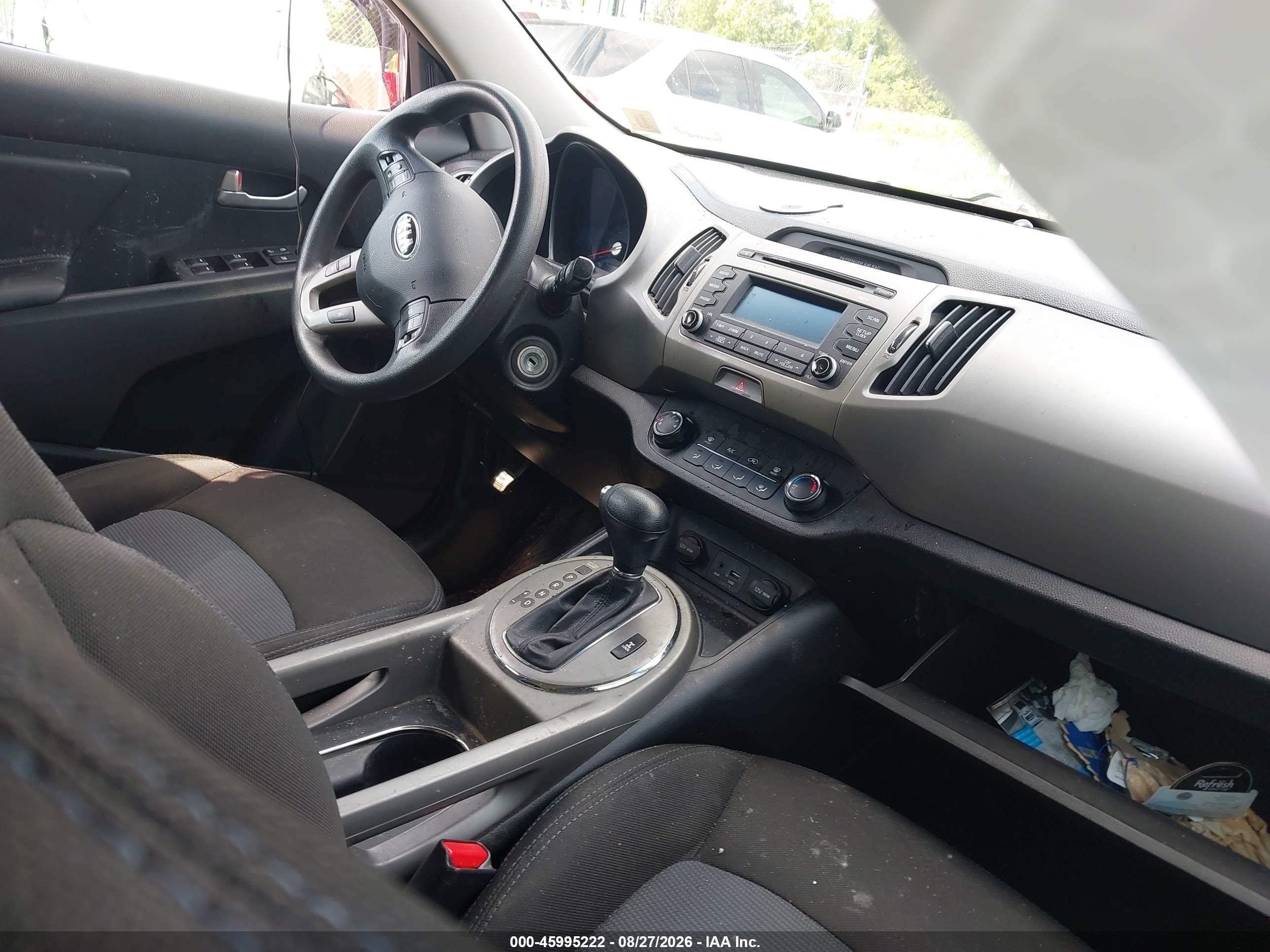 2015 Kia Sportage Lx White vin: KNDPBCAC3F7793880