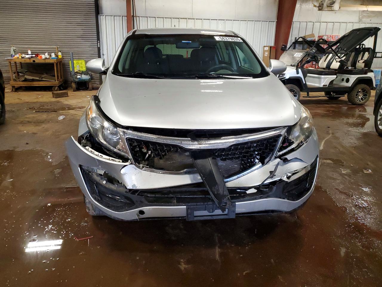 2014 Kia Sportage Lx Silver vin: KNDPBCAC4E7611988