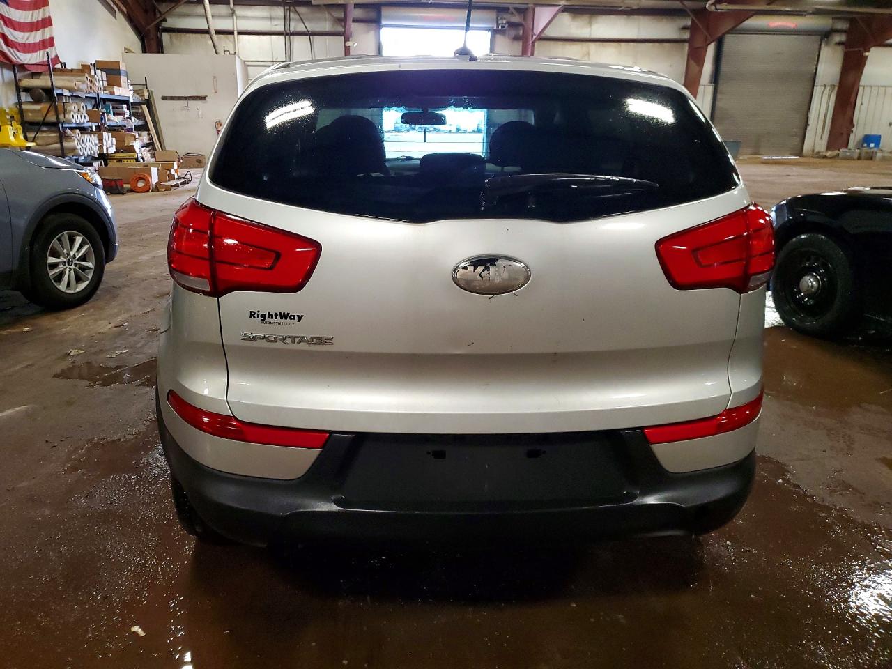 2014 Kia Sportage Lx Silver vin: KNDPBCAC4E7611988