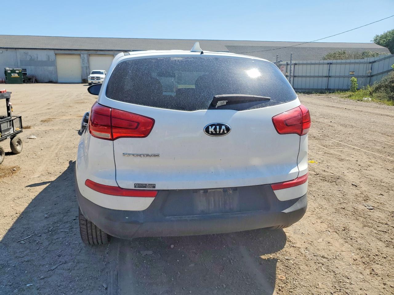 2015 Kia Sportage Lx White vin: KNDPBCAC4F7686756