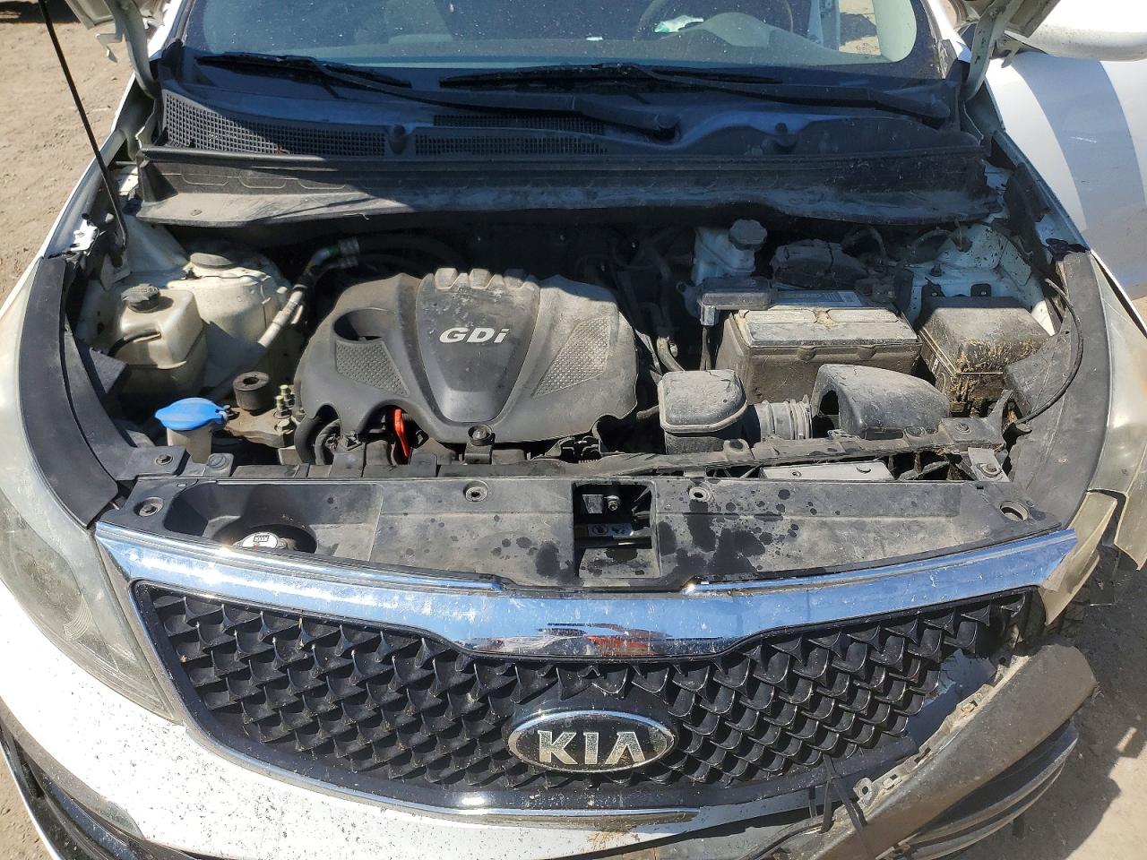 2015 Kia Sportage Lx White vin: KNDPBCAC4F7686756