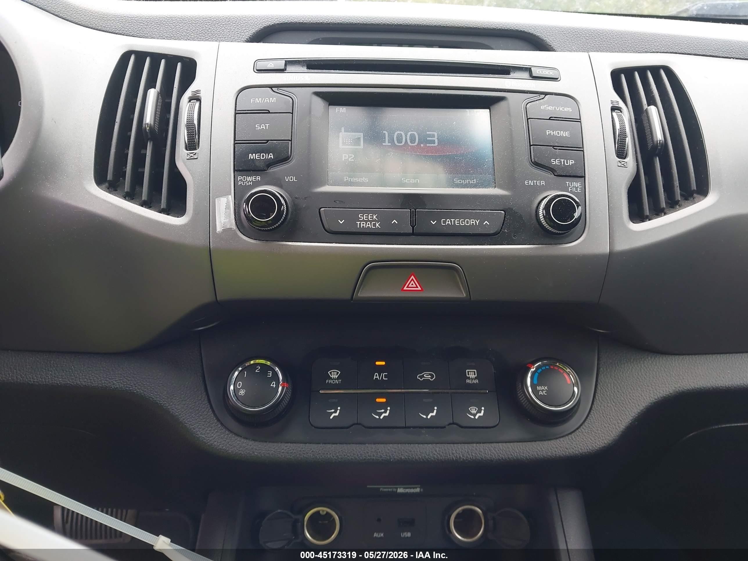 2015 Kia Sportage Lx Серый vin: KNDPBCAC4F7693299