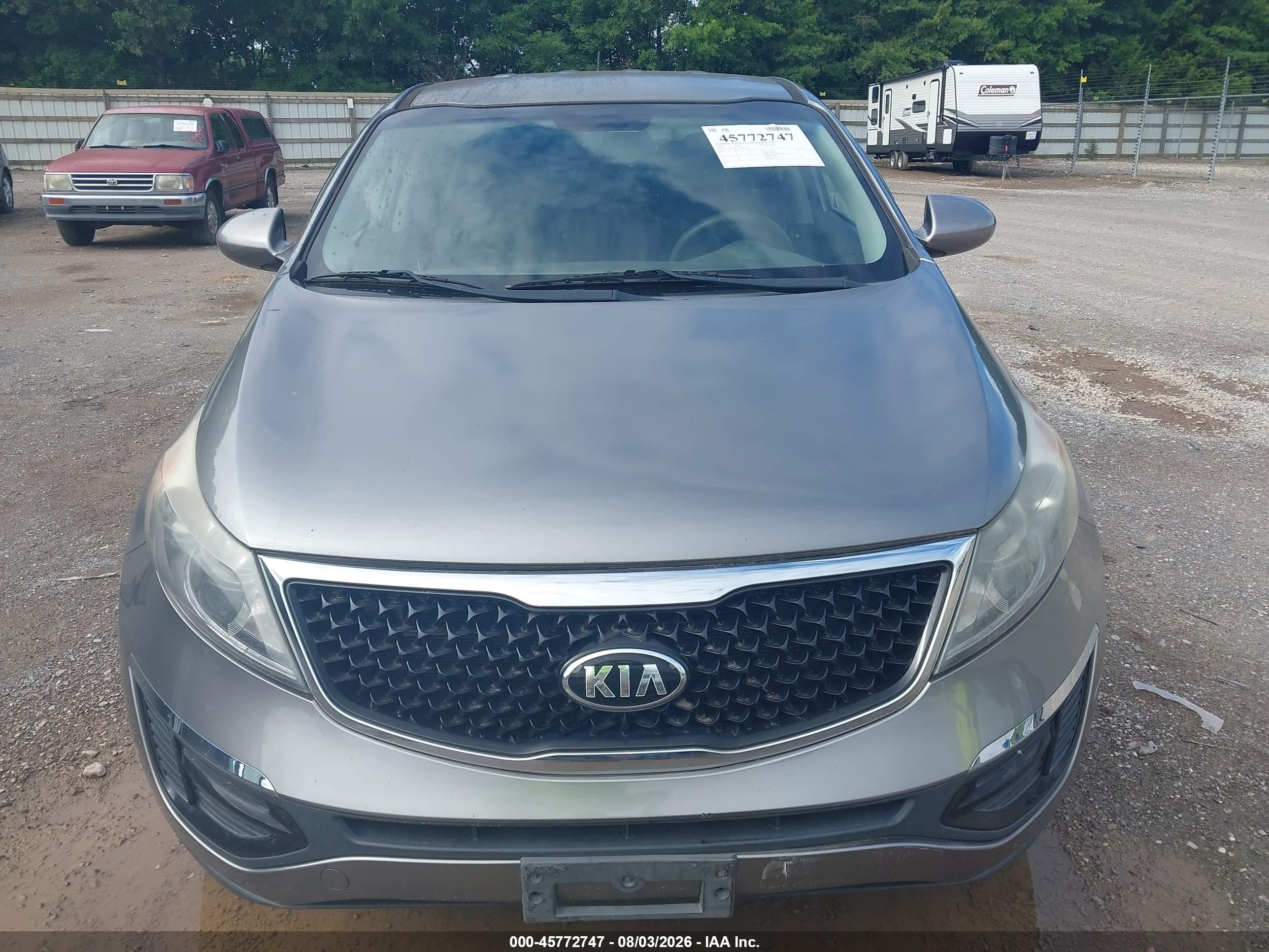 2015 Kia Sportage Lx Silver vin: KNDPBCAC4F7758538