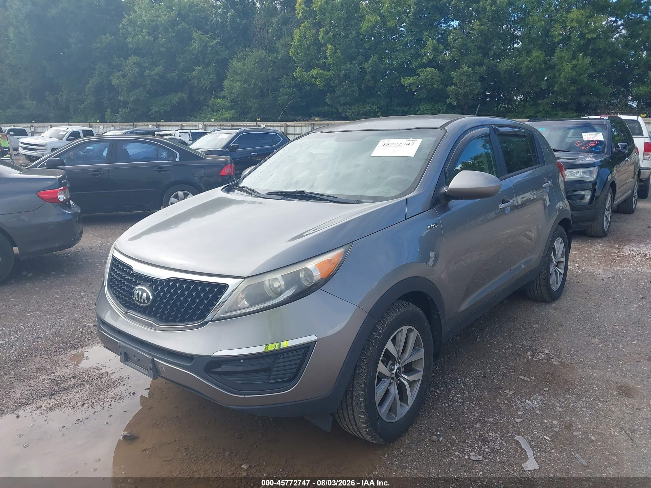 2015 Kia Sportage Lx Silver vin: KNDPBCAC4F7758538