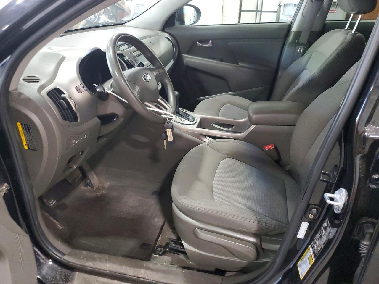 2014 Kia Sportage Lx Black vin: KNDPBCAC5E7549209