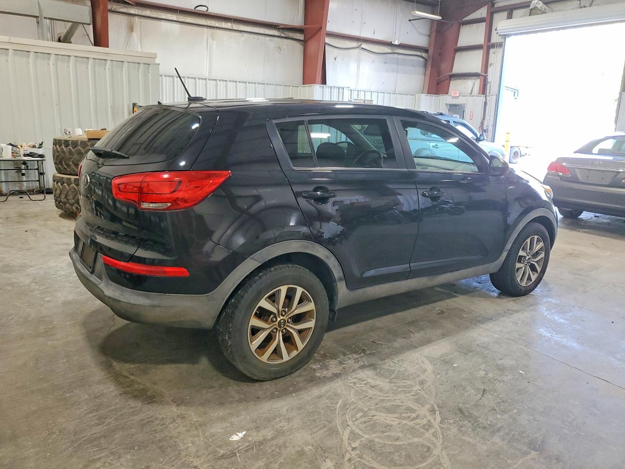 2014 Kia Sportage Lx Black vin: KNDPBCAC5E7549209