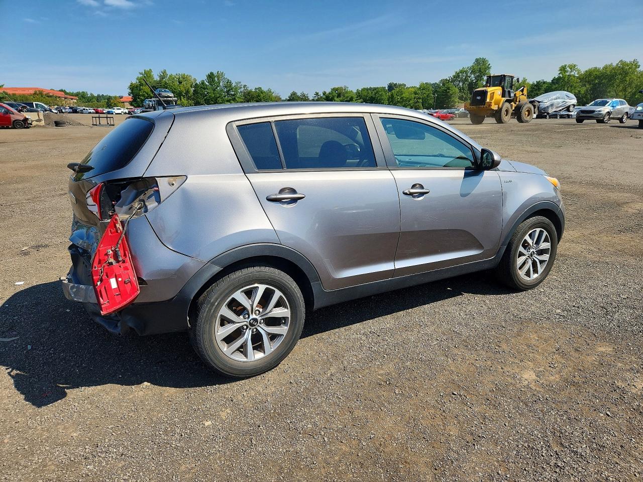 2014 Kia Sportage Lx Gray vin: KNDPBCAC5E7549601