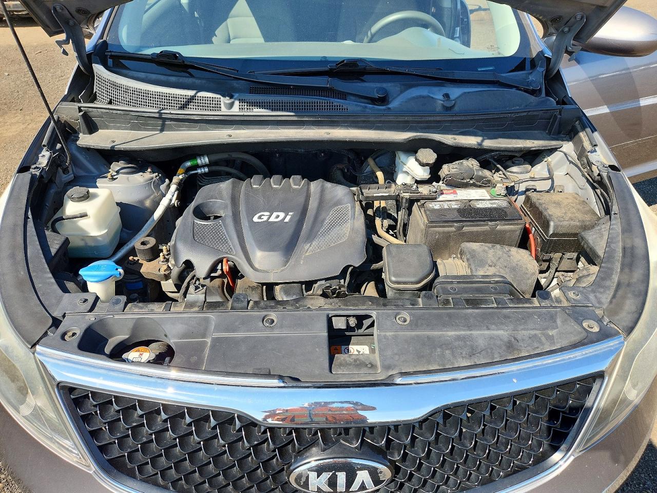 2014 Kia Sportage Lx Gray vin: KNDPBCAC5E7549601