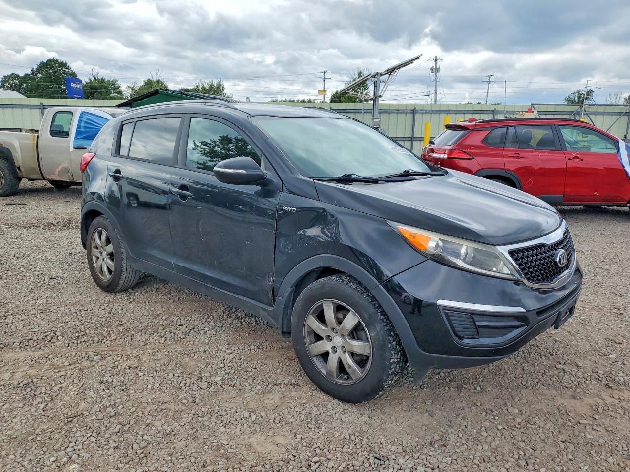 2014 Kia Sportage Lx Черный vin: KNDPBCAC5E7576068