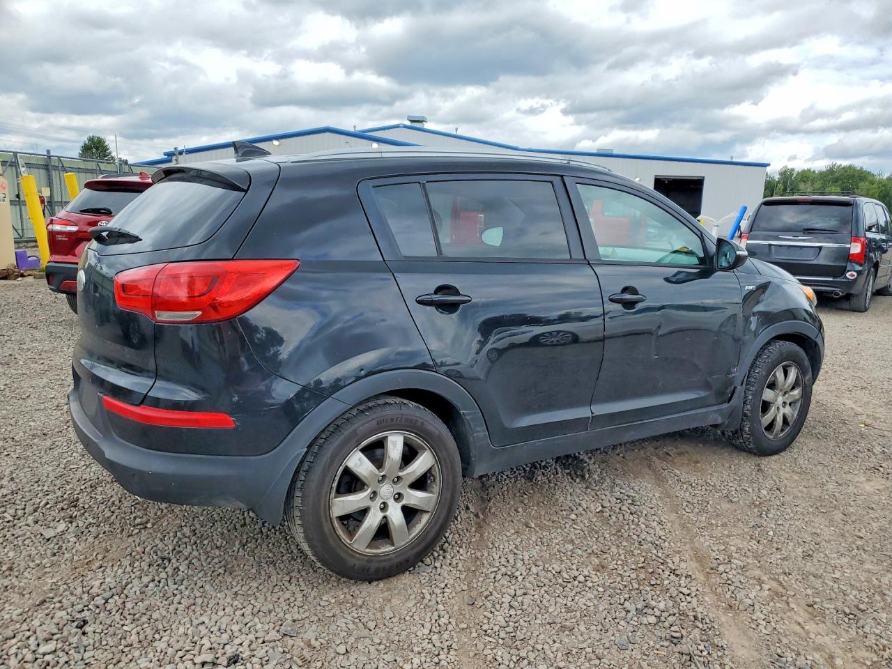 2014 Kia Sportage Lx Черный vin: KNDPBCAC5E7576068
